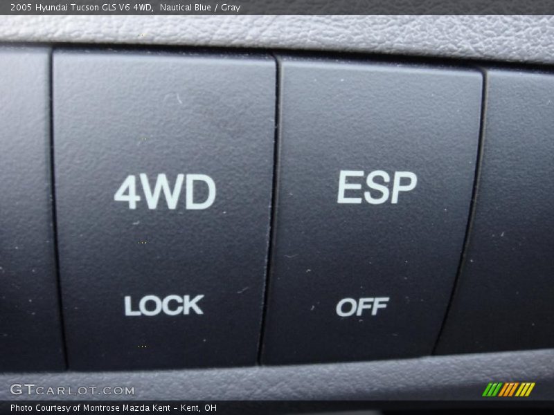 Nautical Blue / Gray 2005 Hyundai Tucson GLS V6 4WD