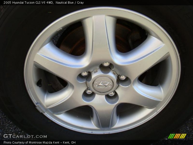 Nautical Blue / Gray 2005 Hyundai Tucson GLS V6 4WD