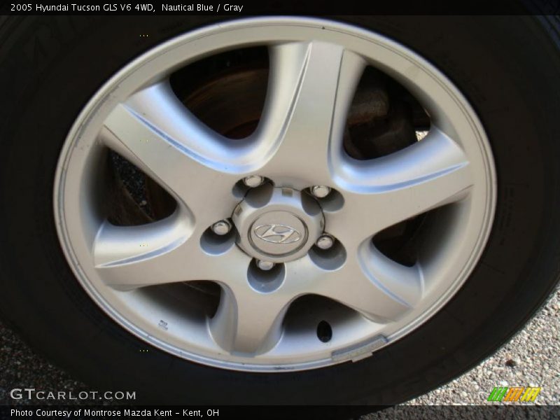 Nautical Blue / Gray 2005 Hyundai Tucson GLS V6 4WD