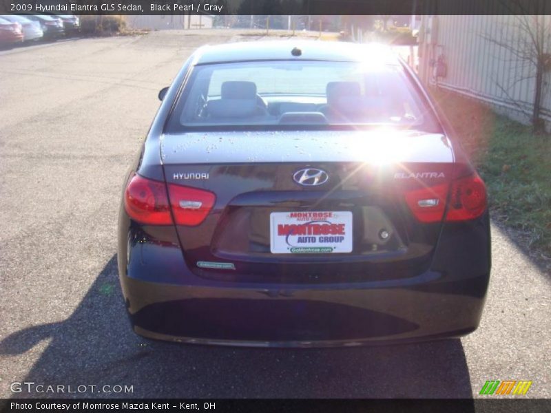 Black Pearl / Gray 2009 Hyundai Elantra GLS Sedan