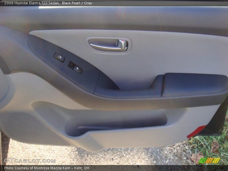 Black Pearl / Gray 2009 Hyundai Elantra GLS Sedan