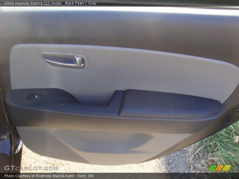 Black Pearl / Gray 2009 Hyundai Elantra GLS Sedan