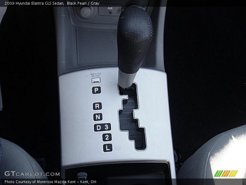 Black Pearl / Gray 2009 Hyundai Elantra GLS Sedan
