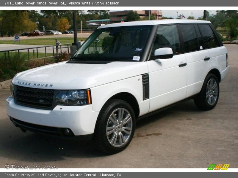Alaska White / Ivory/Jet Black 2011 Land Rover Range Rover HSE