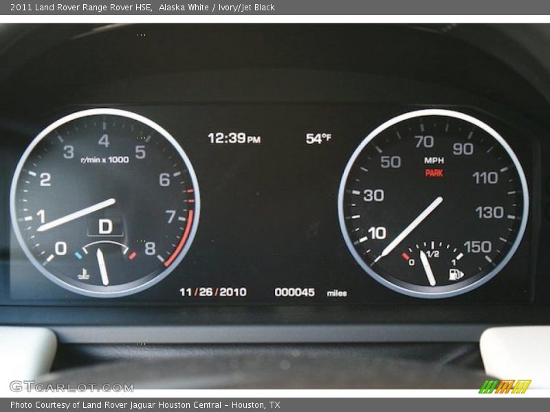 Alaska White / Ivory/Jet Black 2011 Land Rover Range Rover HSE