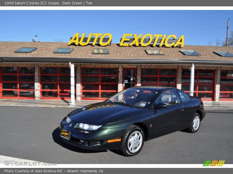 Dark Green / Tan 1999 Saturn S Series SC2 Coupe