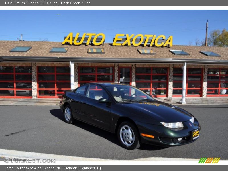 Dark Green / Tan 1999 Saturn S Series SC2 Coupe