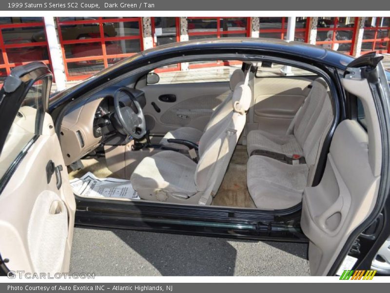 Dark Green / Tan 1999 Saturn S Series SC2 Coupe