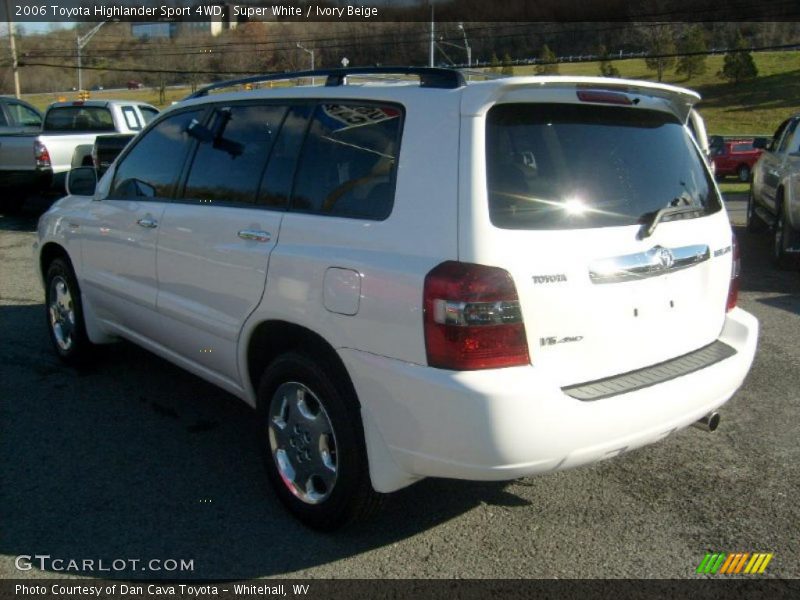 Super White / Ivory Beige 2006 Toyota Highlander Sport 4WD