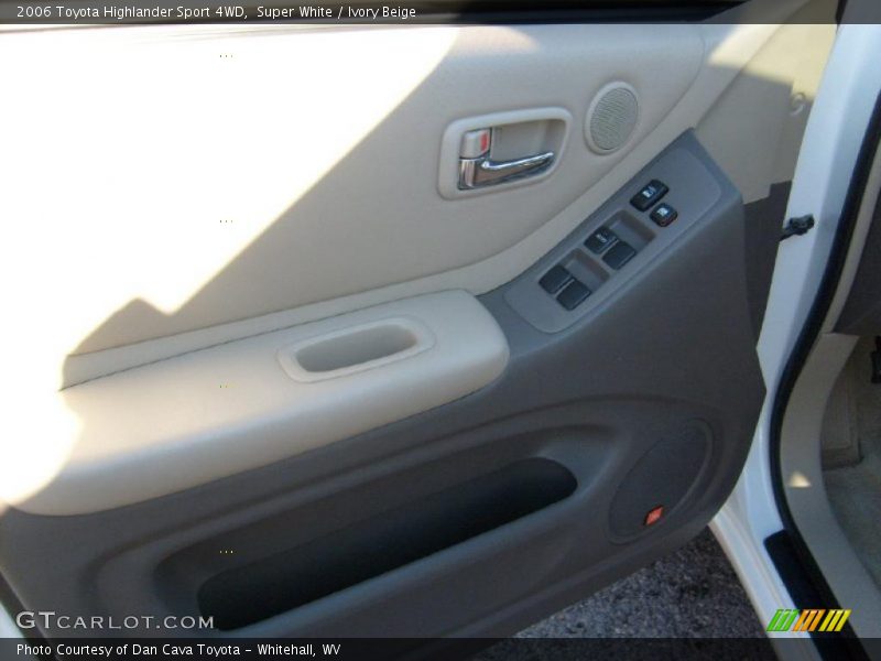 Super White / Ivory Beige 2006 Toyota Highlander Sport 4WD