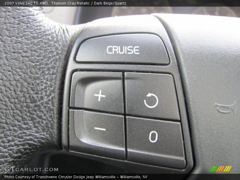 Titanium Gray Metallic / Dark Beige/Quartz 2007 Volvo S40 T5 AWD