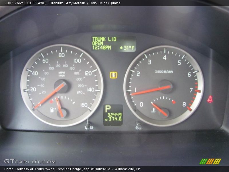  2007 S40 T5 AWD T5 AWD Gauges