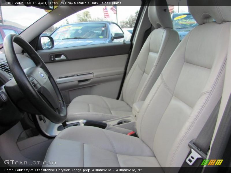  2007 S40 T5 AWD Dark Beige/Quartz Interior