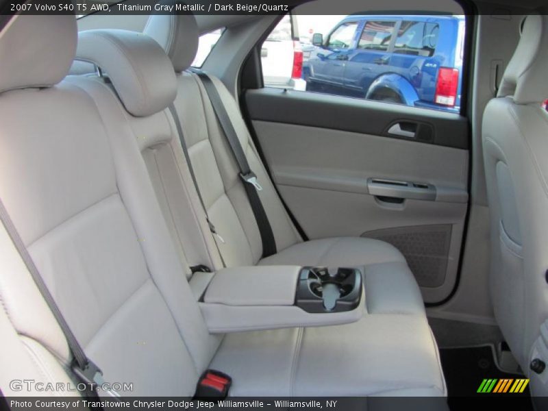 Titanium Gray Metallic / Dark Beige/Quartz 2007 Volvo S40 T5 AWD