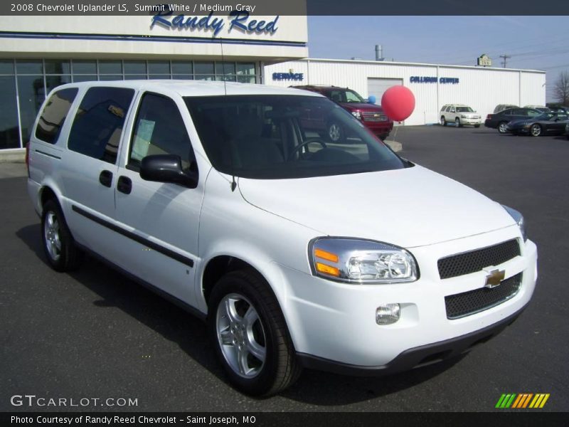 Summit White / Medium Gray 2008 Chevrolet Uplander LS