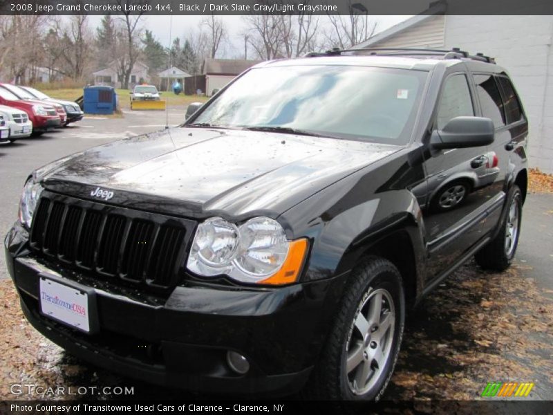 Black / Dark Slate Gray/Light Graystone 2008 Jeep Grand Cherokee Laredo 4x4