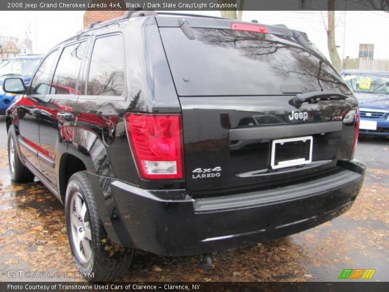 Black / Dark Slate Gray/Light Graystone 2008 Jeep Grand Cherokee Laredo 4x4