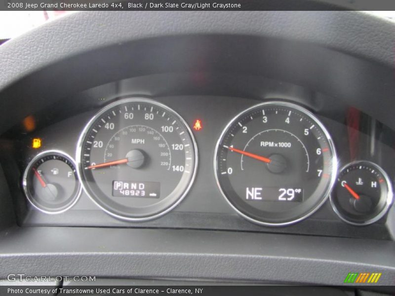 Black / Dark Slate Gray/Light Graystone 2008 Jeep Grand Cherokee Laredo 4x4