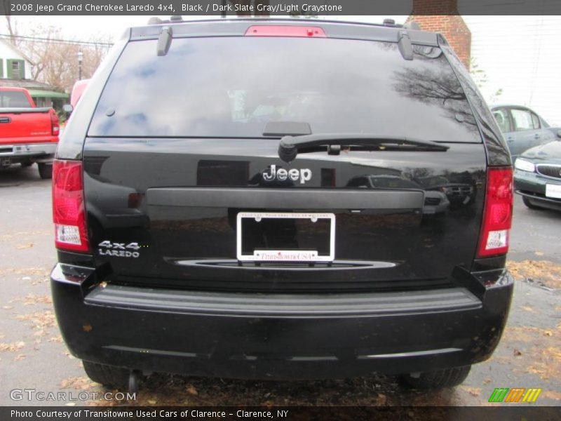 Black / Dark Slate Gray/Light Graystone 2008 Jeep Grand Cherokee Laredo 4x4