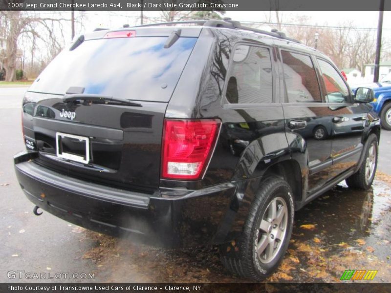 Black / Dark Slate Gray/Light Graystone 2008 Jeep Grand Cherokee Laredo 4x4