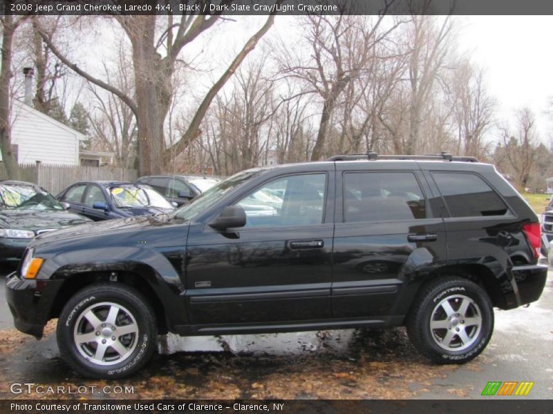 Black / Dark Slate Gray/Light Graystone 2008 Jeep Grand Cherokee Laredo 4x4