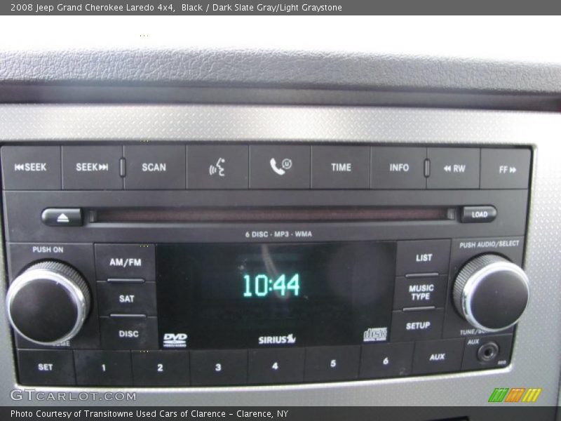 Black / Dark Slate Gray/Light Graystone 2008 Jeep Grand Cherokee Laredo 4x4