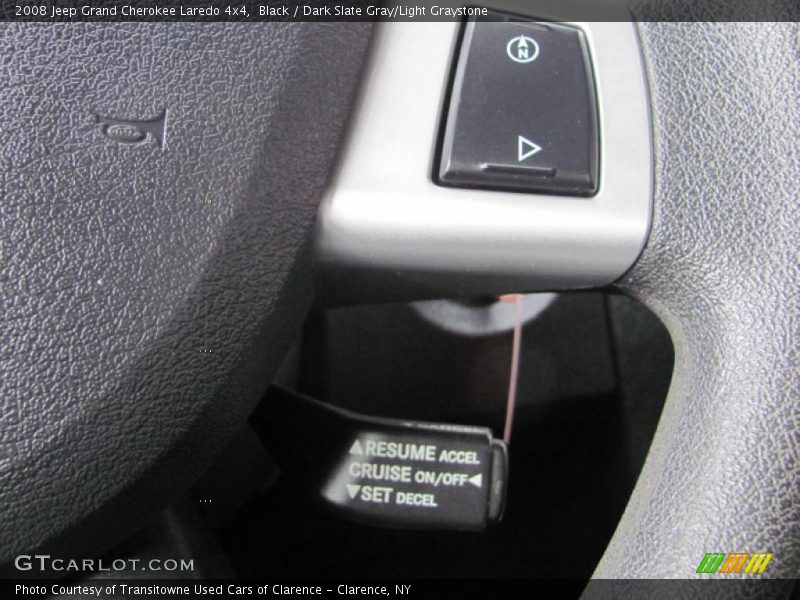 Black / Dark Slate Gray/Light Graystone 2008 Jeep Grand Cherokee Laredo 4x4
