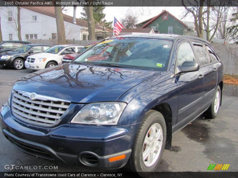 Midnight Blue Pearl / Light Taupe 2005 Chrysler Pacifica AWD