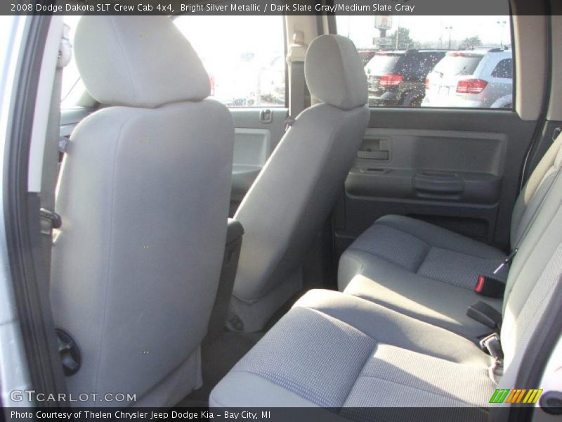 Bright Silver Metallic / Dark Slate Gray/Medium Slate Gray 2008 Dodge Dakota SLT Crew Cab 4x4