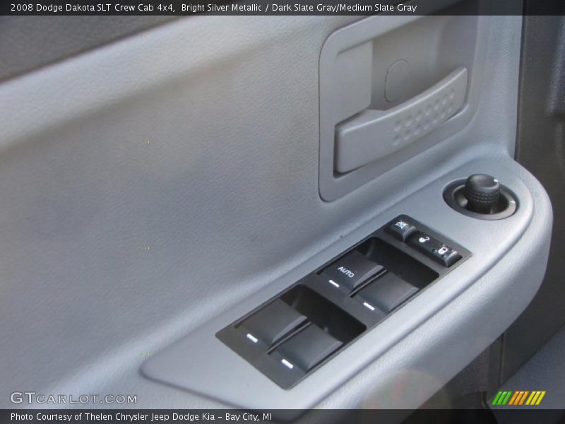 Bright Silver Metallic / Dark Slate Gray/Medium Slate Gray 2008 Dodge Dakota SLT Crew Cab 4x4