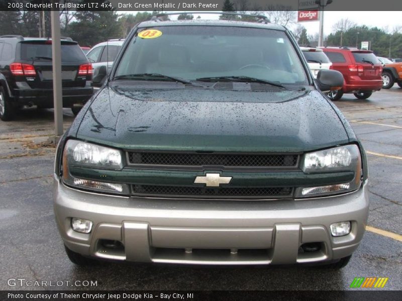 Dark Green Metallic / Dark Pewter 2003 Chevrolet TrailBlazer LTZ 4x4