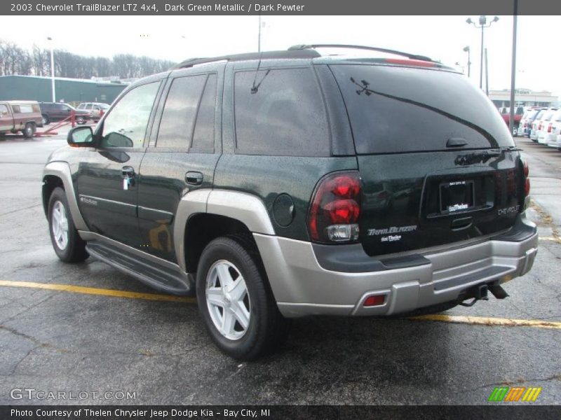 Dark Green Metallic / Dark Pewter 2003 Chevrolet TrailBlazer LTZ 4x4