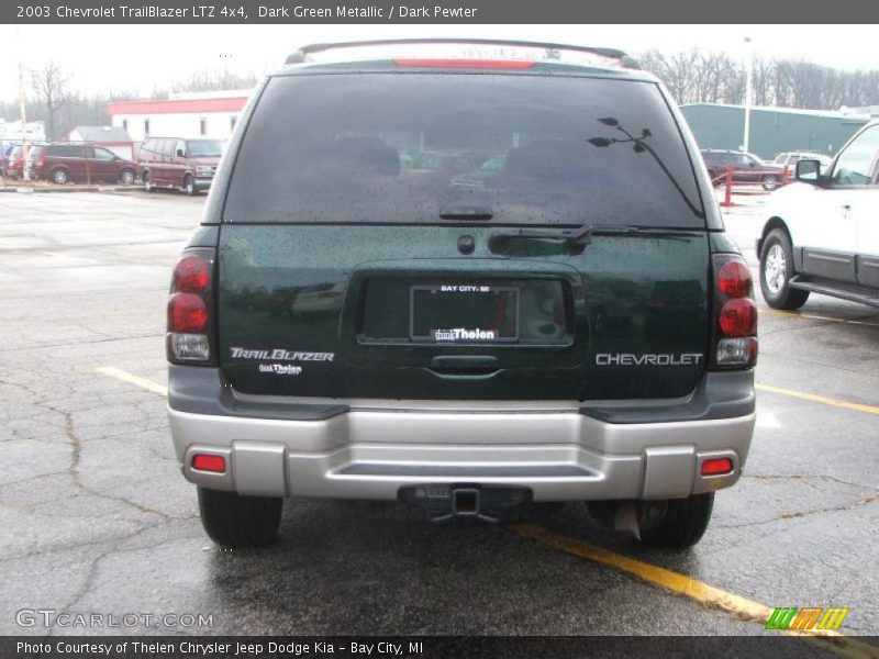 Dark Green Metallic / Dark Pewter 2003 Chevrolet TrailBlazer LTZ 4x4