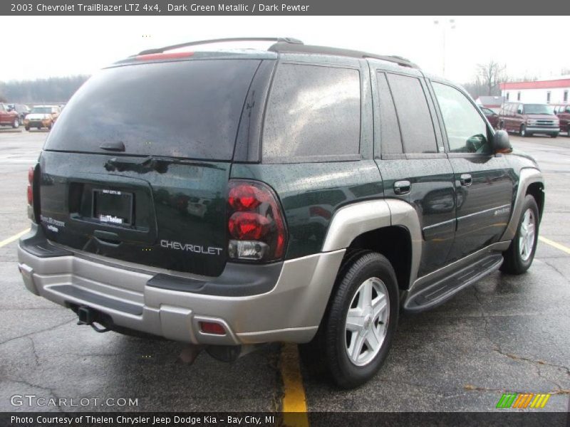 Dark Green Metallic / Dark Pewter 2003 Chevrolet TrailBlazer LTZ 4x4