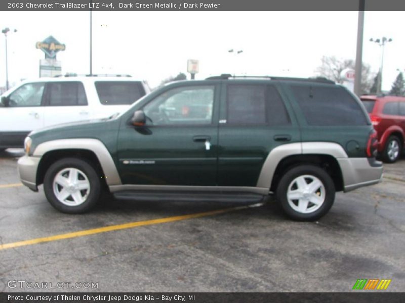 Dark Green Metallic / Dark Pewter 2003 Chevrolet TrailBlazer LTZ 4x4