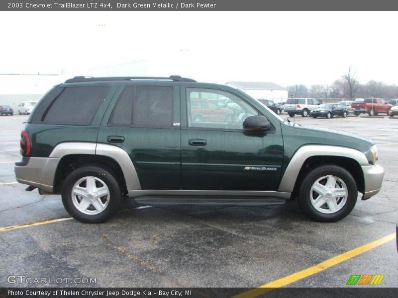Dark Green Metallic / Dark Pewter 2003 Chevrolet TrailBlazer LTZ 4x4