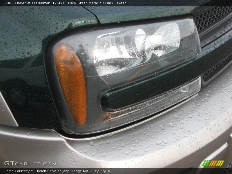 Dark Green Metallic / Dark Pewter 2003 Chevrolet TrailBlazer LTZ 4x4