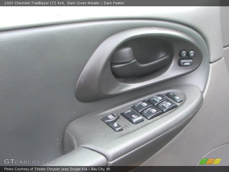 Dark Green Metallic / Dark Pewter 2003 Chevrolet TrailBlazer LTZ 4x4