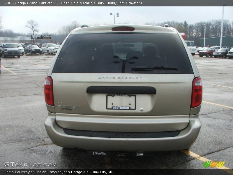 Linen Gold Metallic / Dark Khaki/Light Graystone 2006 Dodge Grand Caravan SE