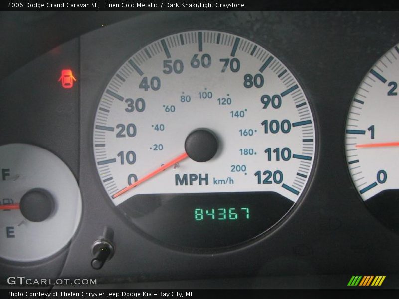 Linen Gold Metallic / Dark Khaki/Light Graystone 2006 Dodge Grand Caravan SE