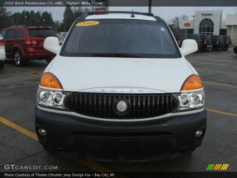 Olympic White / Gray 2003 Buick Rendezvous CXL AWD