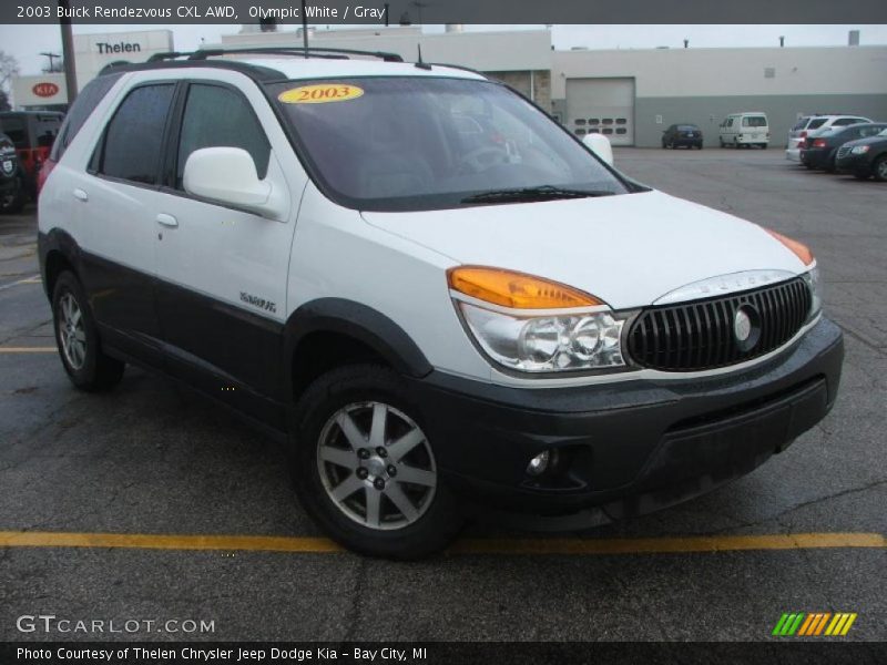 Olympic White / Gray 2003 Buick Rendezvous CXL AWD