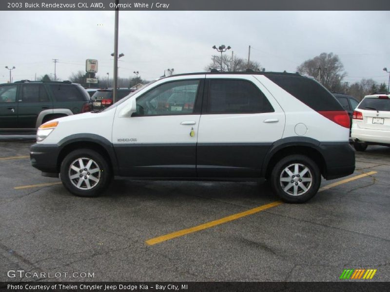 Olympic White / Gray 2003 Buick Rendezvous CXL AWD
