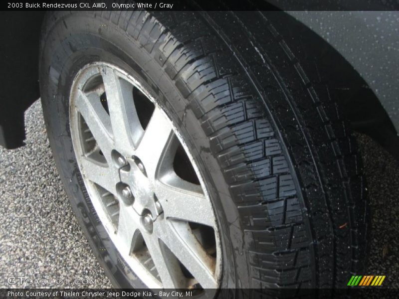 Olympic White / Gray 2003 Buick Rendezvous CXL AWD