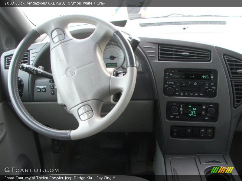 Olympic White / Gray 2003 Buick Rendezvous CXL AWD