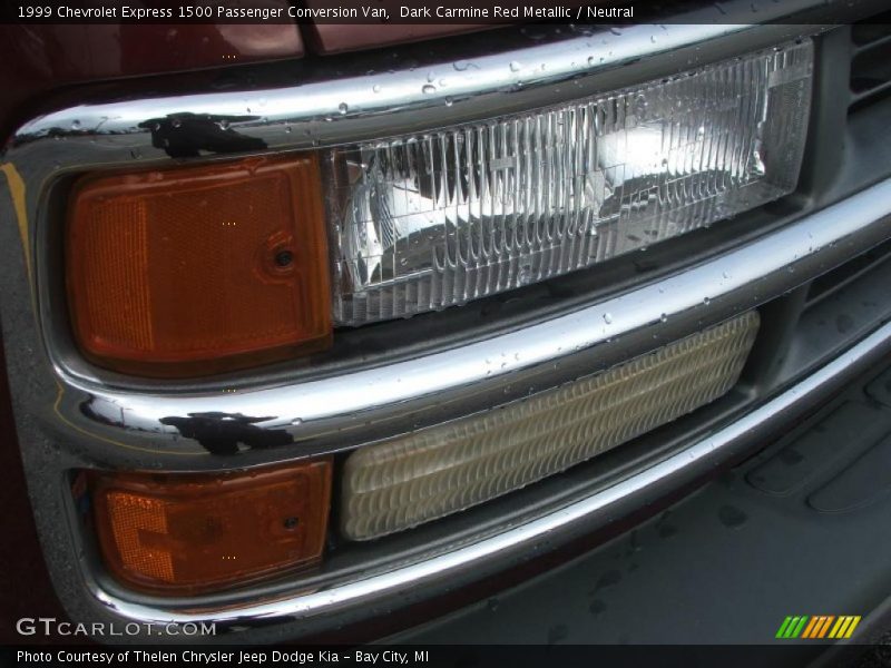 Dark Carmine Red Metallic / Neutral 1999 Chevrolet Express 1500 Passenger Conversion Van