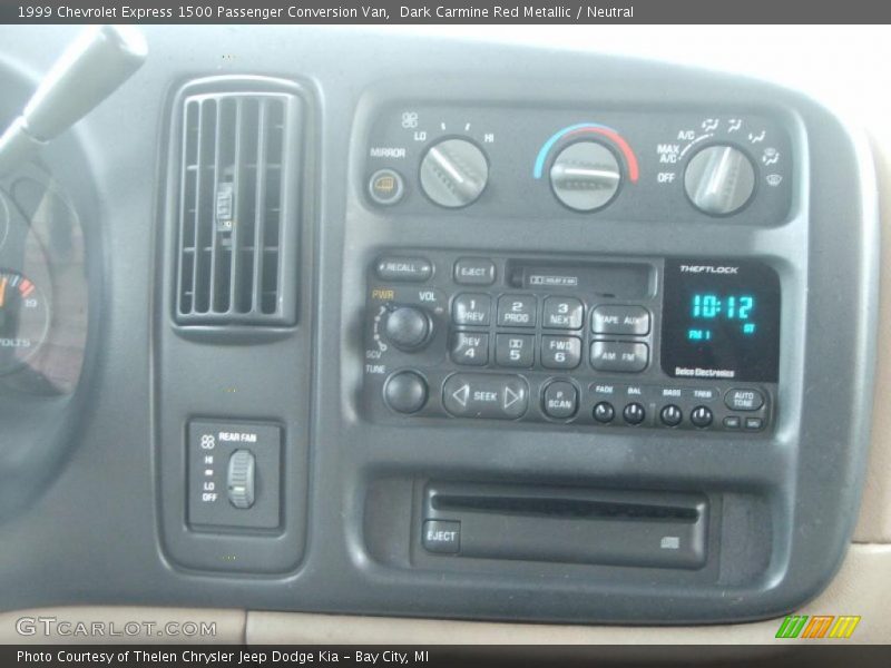 Dark Carmine Red Metallic / Neutral 1999 Chevrolet Express 1500 Passenger Conversion Van