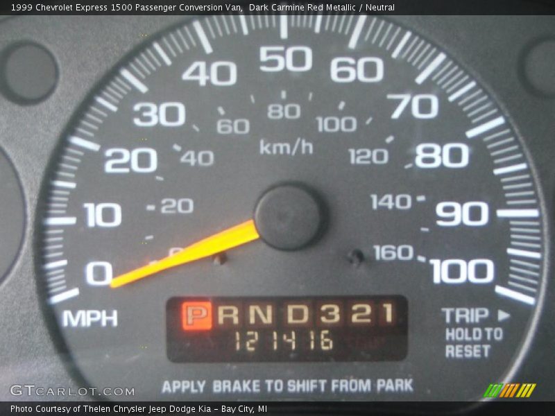 Dark Carmine Red Metallic / Neutral 1999 Chevrolet Express 1500 Passenger Conversion Van