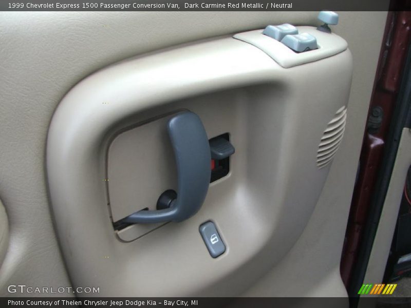 Dark Carmine Red Metallic / Neutral 1999 Chevrolet Express 1500 Passenger Conversion Van