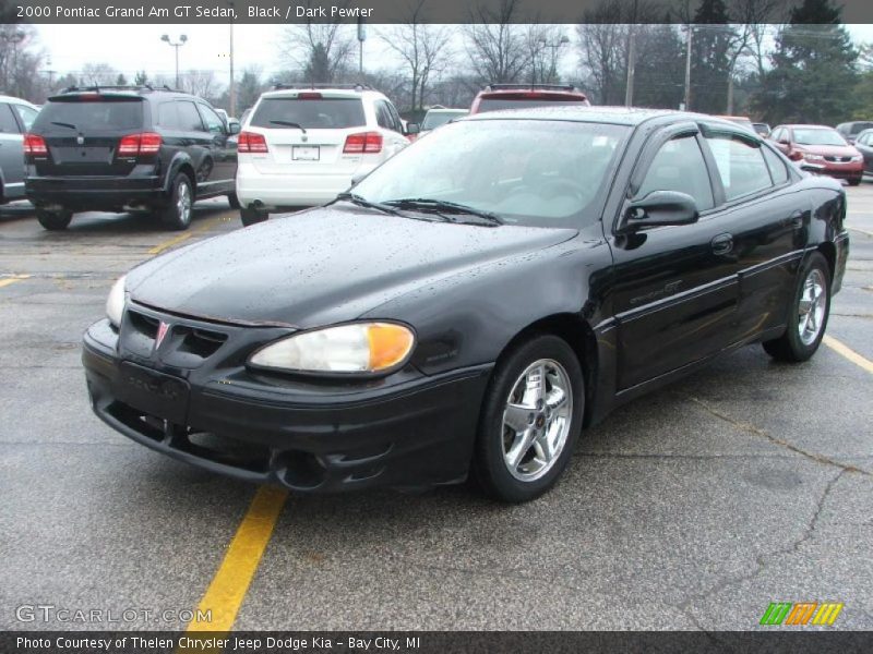 Black / Dark Pewter 2000 Pontiac Grand Am GT Sedan